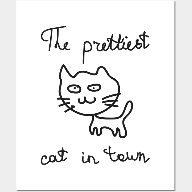 The prettiest cat in town Wall Art by cat_in_slippers